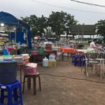 Food market in Krabi Town near the riverfront