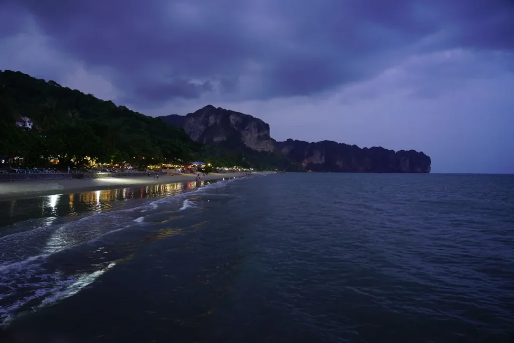 Ao Nang Beach in Krabi, useful for comparing a beach base with a Krabi Town stay